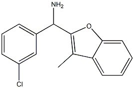  (3-chlorophenyl)(3-methyl-1-benzofuran-2-yl)methanamine