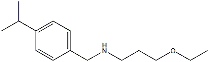 (3-ethoxypropyl)({[4-(propan-2-yl)phenyl]methyl})amine 化学構造式
