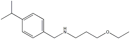 (3-ethoxypropyl)({[4-(propan-2-yl)phenyl]methyl})amine Structure