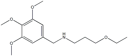 (3-ethoxypropyl)[(3,4,5-trimethoxyphenyl)methyl]amine 化学構造式