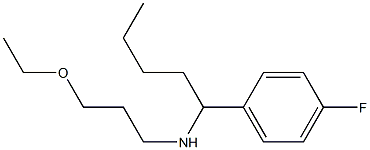 (3-ethoxypropyl)[1-(4-fluorophenyl)pentyl]amine 化学構造式