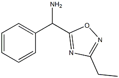 (3-ethyl-1,2,4-oxadiazol-5-yl)(phenyl)methanamine,,结构式