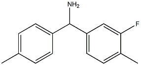 (3-fluoro-4-methylphenyl)(4-methylphenyl)methanamine Struktur