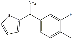 (3-fluoro-4-methylphenyl)(thiophen-2-yl)methanamine Structure