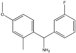 (3-fluorophenyl)(4-methoxy-2-methylphenyl)methanamine 化学構造式