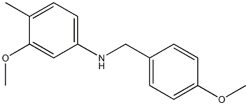 (3-methoxy-4-methylphenyl)(4-methoxyphenyl)methylamine Struktur
