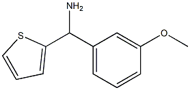 (3-methoxyphenyl)(thiophen-2-yl)methanamine Structure