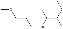 (3-methoxypropyl)(3-methylpentan-2-yl)amine 结构式