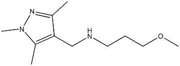 (3-methoxypropyl)[(1,3,5-trimethyl-1H-pyrazol-4-yl)methyl]amine Struktur