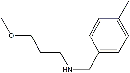 (3-methoxypropyl)[(4-methylphenyl)methyl]amine,,结构式