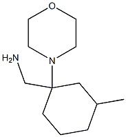 (3-methyl-1-morpholin-4-ylcyclohexyl)methylamine Structure