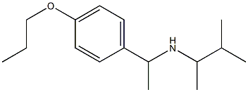 (3-methylbutan-2-yl)[1-(4-propoxyphenyl)ethyl]amine Structure