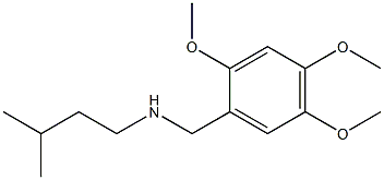 (3-methylbutyl)[(2,4,5-trimethoxyphenyl)methyl]amine Structure