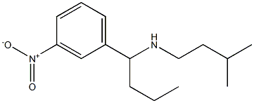 (3-methylbutyl)[1-(3-nitrophenyl)butyl]amine,,结构式