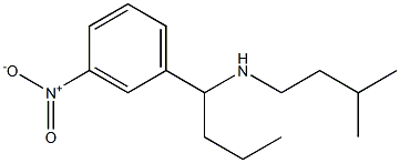 (3-methylbutyl)[1-(3-nitrophenyl)butyl]amine 化学構造式