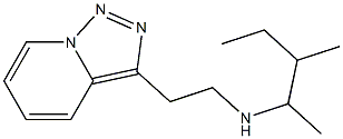 (3-methylpentan-2-yl)(2-{[1,2,4]triazolo[3,4-a]pyridin-3-yl}ethyl)amine 化学構造式