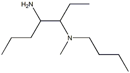 (4-aminoheptan-3-yl)(butyl)methylamine Structure