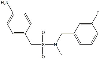 (4-aminophenyl)-N-[(3-fluorophenyl)methyl]-N-methylmethanesulfonamide Structure