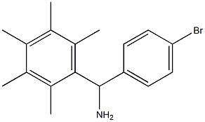 (4-bromophenyl)(2,3,4,5,6-pentamethylphenyl)methanamine Structure