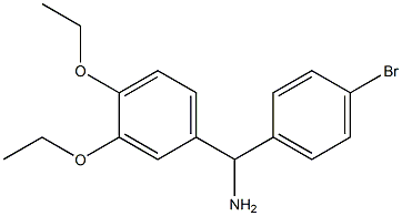 (4-bromophenyl)(3,4-diethoxyphenyl)methanamine Struktur