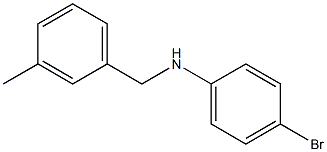 (4-bromophenyl)(3-methylphenyl)methylamine Structure