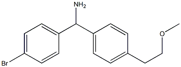 (4-bromophenyl)[4-(2-methoxyethyl)phenyl]methanamine Structure