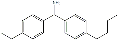 (4-butylphenyl)(4-ethylphenyl)methanamine Structure