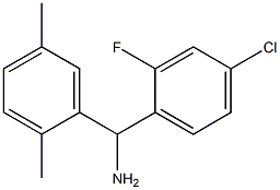 (4-chloro-2-fluorophenyl)(2,5-dimethylphenyl)methanamine