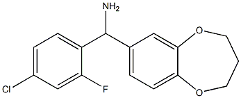 (4-chloro-2-fluorophenyl)(3,4-dihydro-2H-1,5-benzodioxepin-7-yl)methanamine Structure