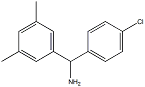 (4-chlorophenyl)(3,5-dimethylphenyl)methanamine Structure