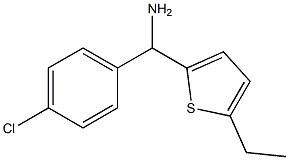 (4-chlorophenyl)(5-ethylthiophen-2-yl)methanamine Structure