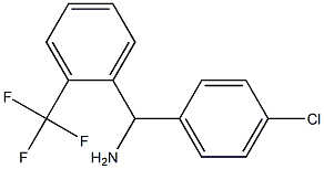 (4-chlorophenyl)[2-(trifluoromethyl)phenyl]methanamine,,结构式