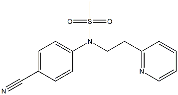  (4-cyanophenyl)-N-[2-(pyridin-2-yl)ethyl]methanesulfonamide