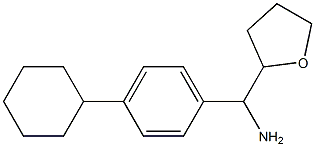 (4-cyclohexylphenyl)(oxolan-2-yl)methanamine,,结构式