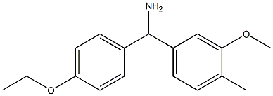 (4-ethoxyphenyl)(3-methoxy-4-methylphenyl)methanamine,,结构式