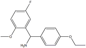 (4-ethoxyphenyl)(5-fluoro-2-methoxyphenyl)methanamine Structure