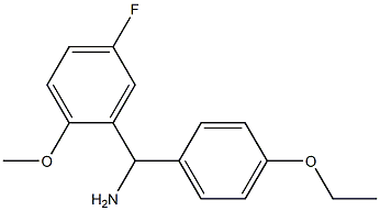 (4-ethoxyphenyl)(5-fluoro-2-methoxyphenyl)methanamine 化学構造式