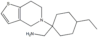 (4-ethyl-1-{4H,5H,6H,7H-thieno[3,2-c]pyridin-5-yl}cyclohexyl)methanamine Structure