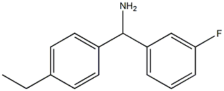 (4-ethylphenyl)(3-fluorophenyl)methanamine,,结构式