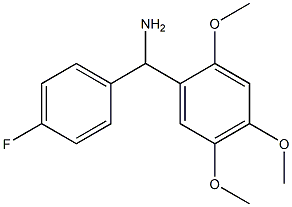 (4-fluorophenyl)(2,4,5-trimethoxyphenyl)methanamine Struktur