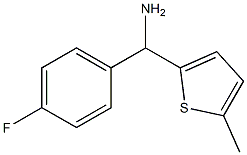 (4-fluorophenyl)(5-methylthiophen-2-yl)methanamine Struktur