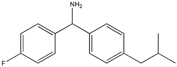 (4-fluorophenyl)[4-(2-methylpropyl)phenyl]methanamine,,结构式