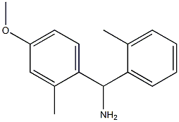 (4-methoxy-2-methylphenyl)(2-methylphenyl)methanamine 结构式