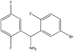 (5-bromo-2-fluorophenyl)(2,5-difluorophenyl)methanamine Structure