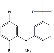  (5-bromo-2-fluorophenyl)[3-(trifluoromethyl)phenyl]methanamine