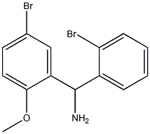 (5-bromo-2-methoxyphenyl)(2-bromophenyl)methanamine 化学構造式