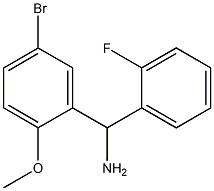 (5-bromo-2-methoxyphenyl)(2-fluorophenyl)methanamine 化学構造式