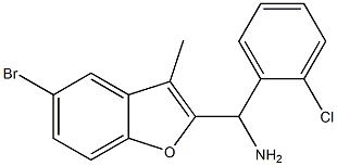 (5-bromo-3-methyl-1-benzofuran-2-yl)(2-chlorophenyl)methanamine