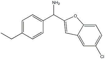 (5-chloro-1-benzofuran-2-yl)(4-ethylphenyl)methanamine Struktur