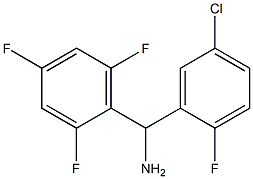 (5-chloro-2-fluorophenyl)(2,4,6-trifluorophenyl)methanamine Struktur